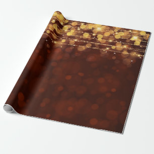 Papier Cadeau Allin Grey "BOKEH CHRISTMAS LIGHTS"