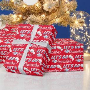 Papier Cadeau Allons à Brandon Noël