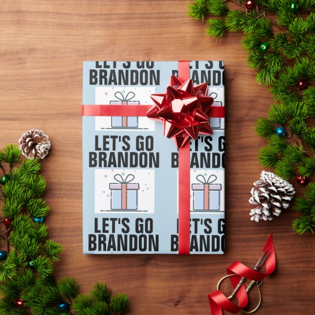 Papier Cadeau ALLONS BRANDON BANTHDAY Wrapping Paper. (Cadeau de vacances)