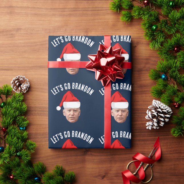 PAPIER CADEAU ALLONS BRANDON BIDEN CHRISTMAS WRAPPING PAPIER (Cadeau de vacances)