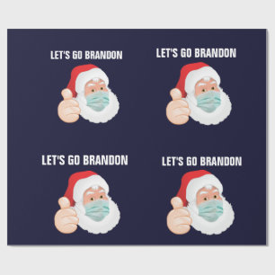 Papier Cadeau ALLONS BRANDON CHRISTMAS PÈRE NOËL Wrapping Paper.