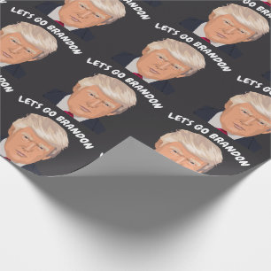 PAPIER CADEAU ALLONS BRANDON DONALD TRUMP TOUTE OCCASION