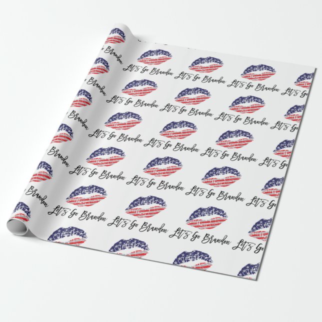 Papier Cadeau Allons-y Brandon Wrapping Paper. (Déroulé)
