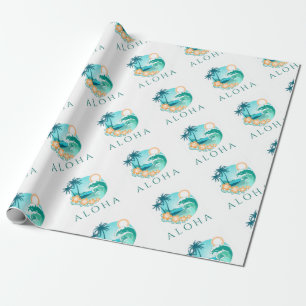 Papier Cadeau Aloha Tropical