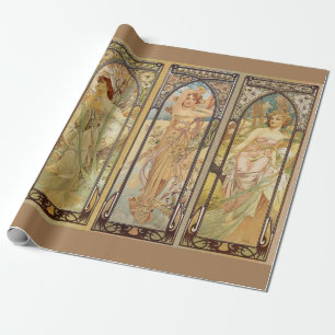 Papier Cadeau Alphonse Mucha - Art Nouveau Master