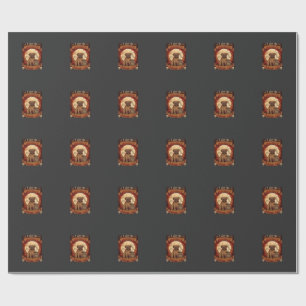 Papier Cadeau Am Nuit Crains Moi Halloween Pug Lune Tombale