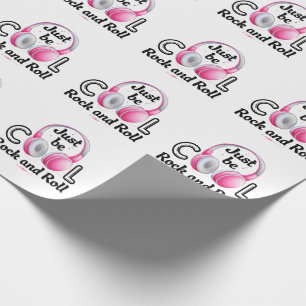 Papier Cadeau Amateur de musique Soyez juste cool Rock and Roll