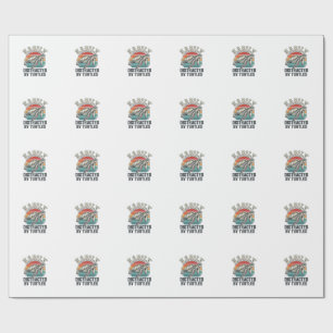 Papier Cadeau Amateur de tortues vintage facilement distrait par