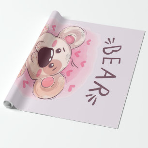 Papier Cadeau Amateurs d'ours en peluche   Cadeau pour enfants