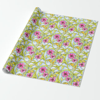 Papier Cadeau Ambiance florale Art Nouveau Funky
