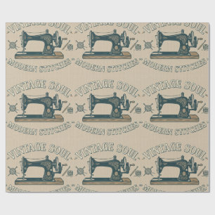 Papier Cadeau Âme Vintage Couture Moderne