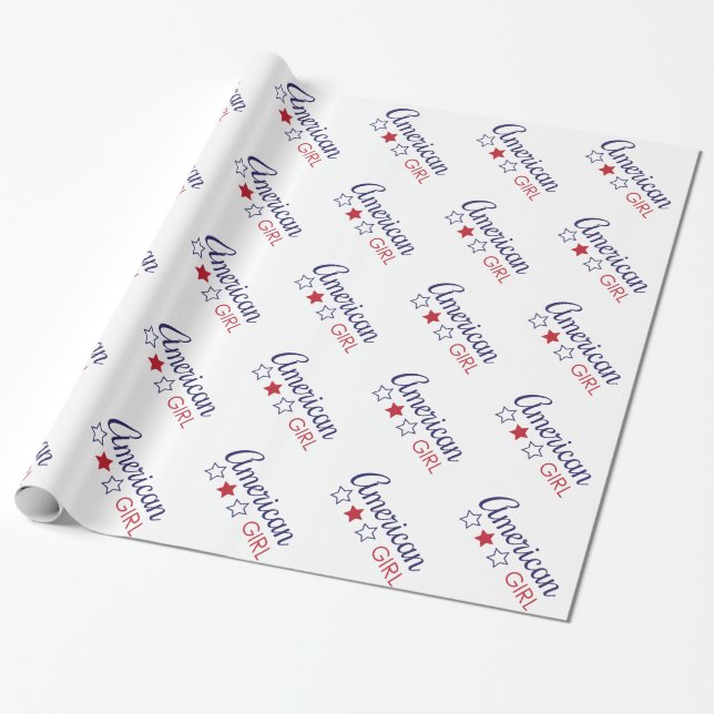 Papier Cadeau American Girl Stars (Déroulé)