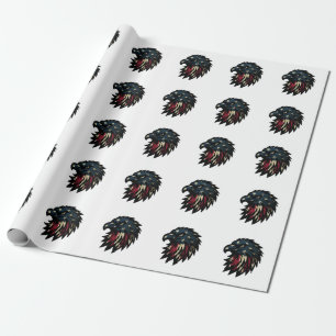 Papier Cadeau American Pride, Aigle bleu rouge patriotique