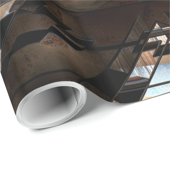 Papier Cadeau Amérindiens d'aujourd'hui 35 (Coin rond)