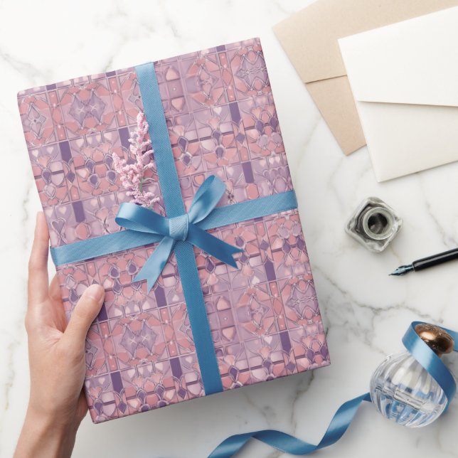 Papier Cadeau Amethyst Serenade Valentines Jour papier d'envelop (Cadeaux)