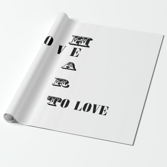 Papier Cadeau Amour (Déroulé)