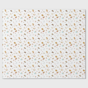 Papier Cadeau Amour de chiot motif sans couture Chiots joueurs