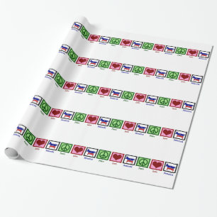 Papier Cadeau Amour Démocrate de paix