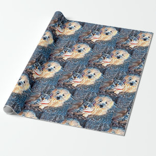 Papier Cadeau Amour des chats et des chiens