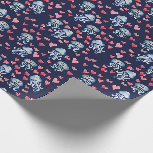 Papier Cadeau Amour des méduses (Coin)