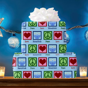 Papier Cadeau Amour Hanoukka de paix
