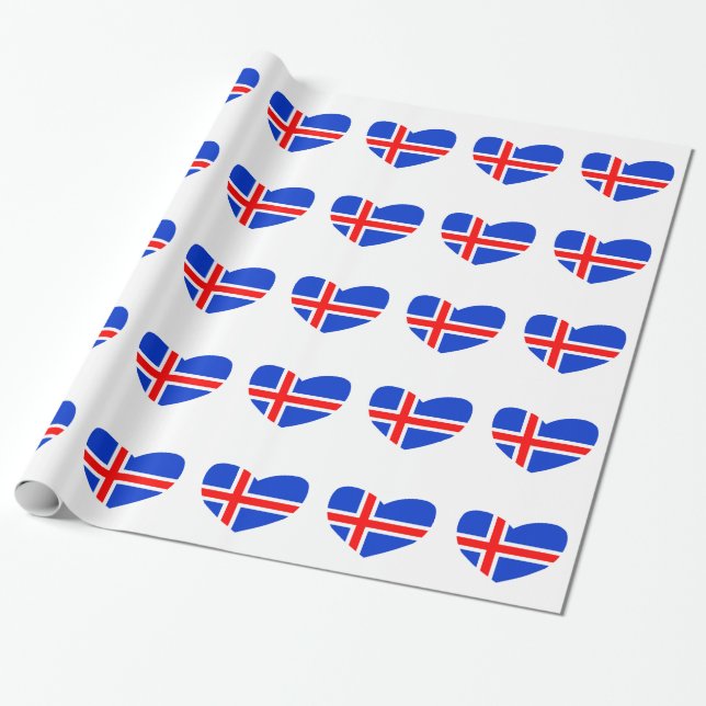 Papier Cadeau Amour Islande (Déroulé)