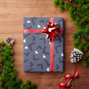 Papier Cadeau Amour Mignon Pailleté Artisan Féminin
