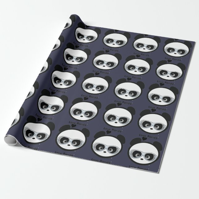 Papier Cadeau Amour Panda® (Déroulé)
