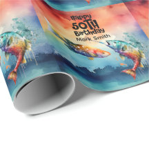 Amoureux de la pêche 50e anniversaire Poisson aqua