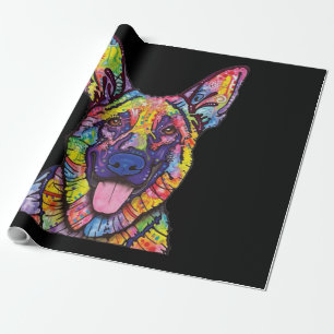 Papier Cadeau Amoureux de les chiens bergers allemands