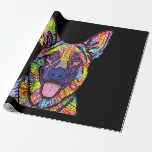 Papier Cadeau Amoureux de les chiens bergers allemands