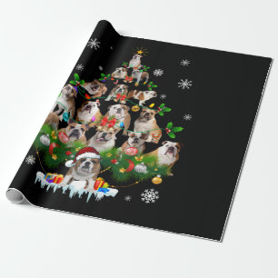 Papier Cadeau Amoureux de les chiens  Ornements d'arbre de Noël 