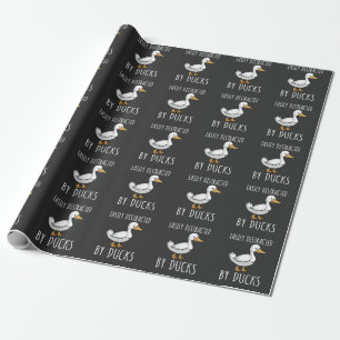 Papier Cadeau Amoureux de l'Oiseau du Canard