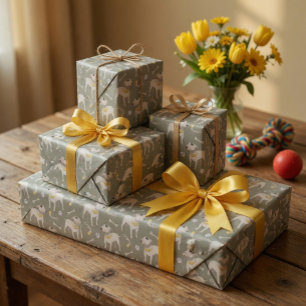 Papier cadeau Amoureux des chiens amusant