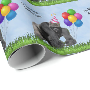 Papier Cadeau Amusant Anniversaire Gorilla - Enveloppement Papie