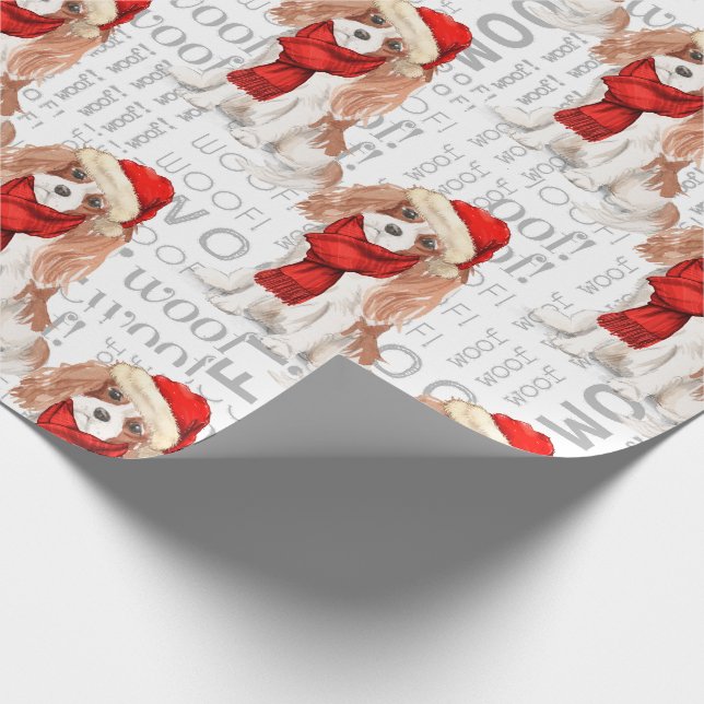 Papier Cadeau Amusant chien Lover Cavalier Roi Charles Spaniel (Coin)