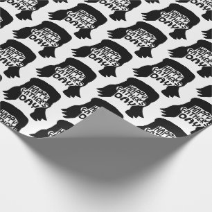Papier Cadeau Amusante Fête des pères joyeuse de Mullet