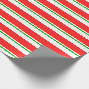 Papier Cadeau Amusants Vert, Blanc, Rouge Grandes Thématiques No