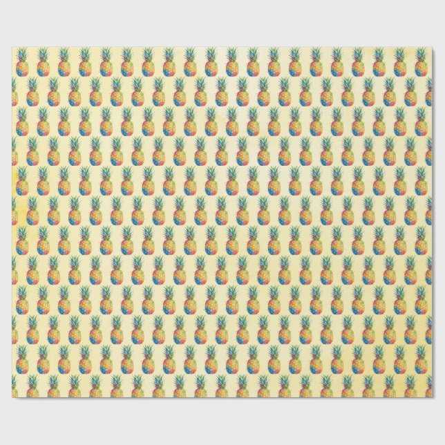 Papier Cadeau Ananas (Plat)