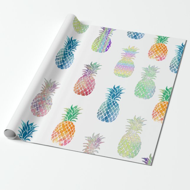 Papier Cadeau ananas (Déroulé)