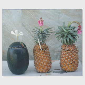 Papier Cadeau ananas frais et sain