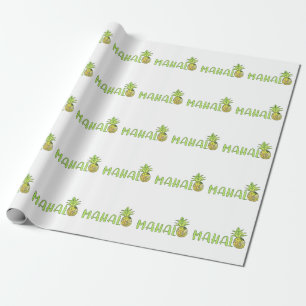 Papier Cadeau Ananas Mahalo
