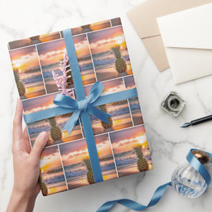 Papier Cadeau Ananas Sur Sunset Beach