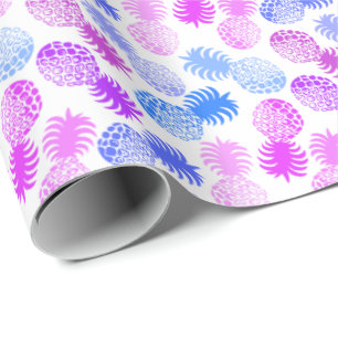 Papier Cadeau Ananas tropical de Momona Hawaiian