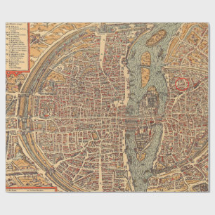 Papier Cadeau Ancien Motif de cartes