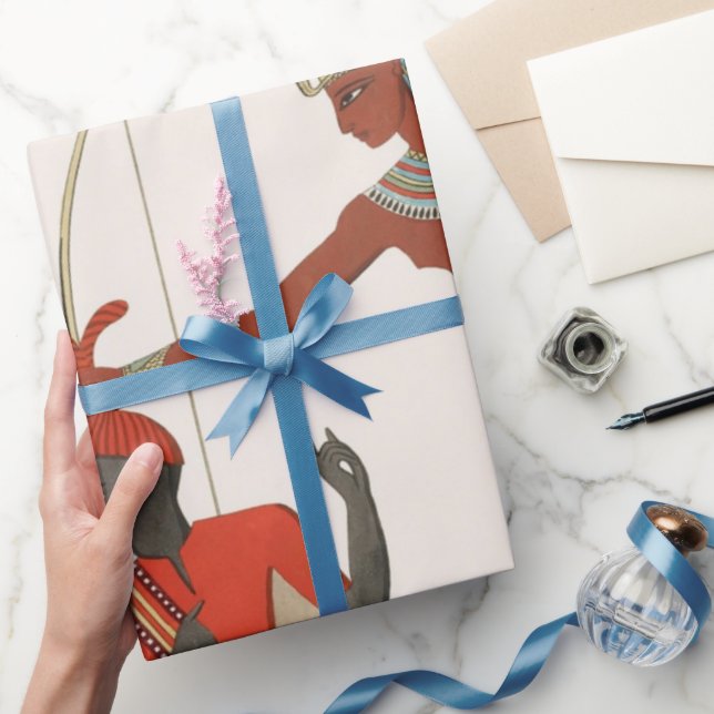Papier Cadeau Ancien papier motif d'art égyptien (Cadeaux)