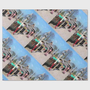 PAPIER CADEAU ANCIENNE GARE