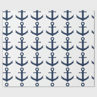 Papier Cadeau Ancre de navire de marine nautique 