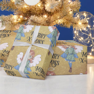 Papier Cadeau Ange de Noël