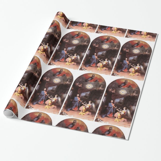 PAPIER CADEAU ANGE DE VIRGIN ET D'ANNONCIATION (Déroulé)